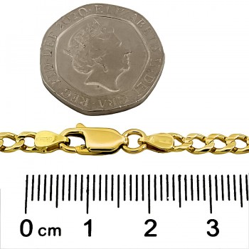 18ct gold 6.6g 8 inch curb Bracelet